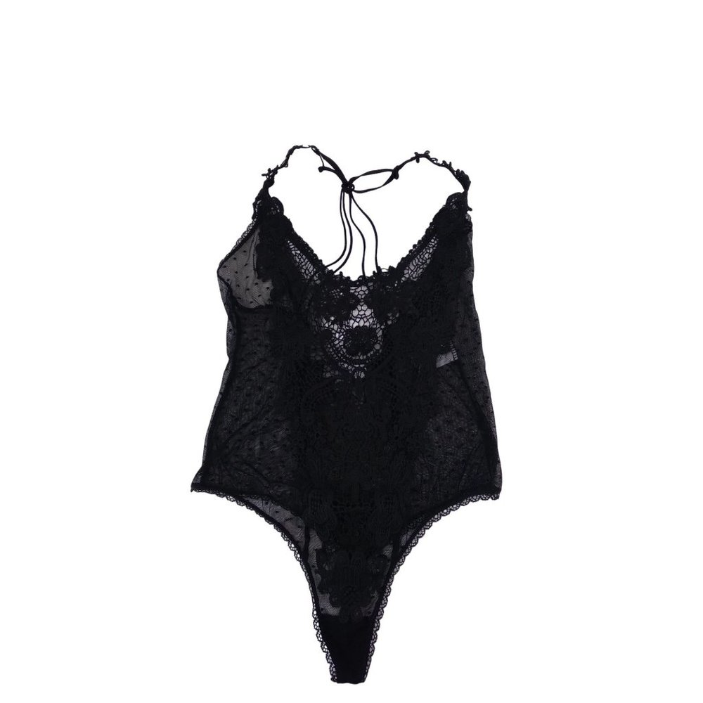 In bloom by Jonquil Black Lace teddy size small